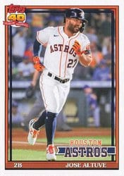 2021 Topps Archives Base Set Jose Altuve #186 card