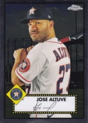 2021 Topps Chrome Platinum Anniversary Base Set Jose Altuve #158 card