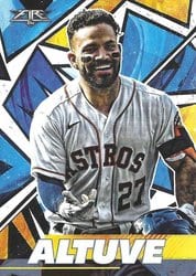2021 Topps Fire Base Set Jose Altuve #77 card