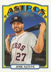 2021 Topps Heritage Base Set Jose Altuve #43 card