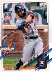 2021 Topps Opening Day Base Set Jose Altuve #156 card