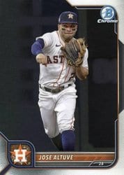 2022 Bowman Chrome Base Set Jose Altuve #9 card