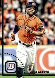 2022 Bowman Heritage Base Set Jose Altuve #25 card