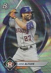 2022 Bowman Platinum Base Set Jose Altuve #95 card