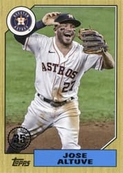 2022 Topps 1987 Topps Baseball (Series 2) Jose Altuve #87TB-6 card