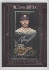 Jose Altuve 2022 Topps Allen & Ginter X Mini Black Frame Autographs card