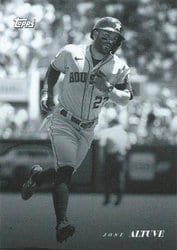 2022 Topps Black & White Base Set Jose Altuve #52 card