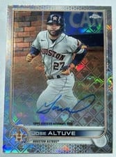2022 Topps Chrome Logofractor Edition Autographs Jose Altuve #CA-JA card