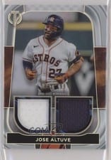 2022 Topps Tribute Dual Relics Jose Altuve #DR-JA card