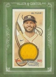 2023 Topps Allen & Ginter Framed Mini Relics Jose Altuve #MFR-JA card
