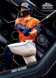 2023 Topps Chrome Black Base Set Jose Altuve #9 card