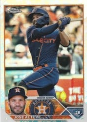 2023 Topps Chrome Logofractor Edition Base Set Jose Altuve #112 card
