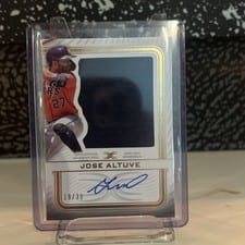 2023 Topps Definitive Collection Autograph Relic Jose Altuve #ARC-JAL card