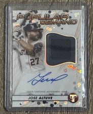 2023 Topps Pristine Popular Demand Autograph Relics Jose Altuve #DPAR-JA card