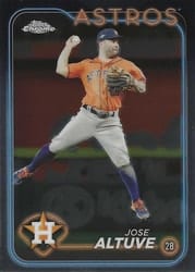 2024 Topps Chrome Base Set Jose Altuve #58 card