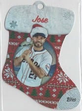 2024 Topps Holiday Stocking Die Cut Ornaments Jose Altuve #SDC-16 card
