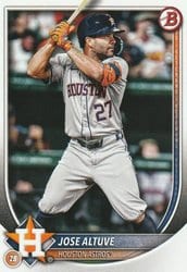 2025 Bowman Base Set Jose Altuve #63 card