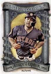 2024 Topps Allen & Ginter Cycle Succession Jose Altuve (Houston Astros) #CS-50 card