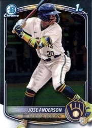 2025 Bowman Chrome Prospects Jose Anderson #BCP-193 card