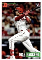 2021 Bowman Heritage Base Set Jose Barrero #55 card