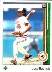 1989 Upper Deck Base Set Jose Bautista #574 card