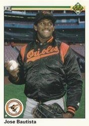 1990 Upper Deck Base Set Jose Bautista #8 card