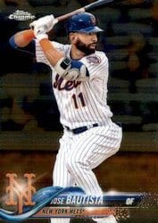 2018 Topps Chrome Update Base Set Jose Bautista #HMT51 card
