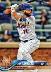 2018 Topps Update Base Set Jose Bautista #US221 card