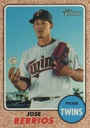 2017 Topps Heritage Base Set Jose Berrios #566 card