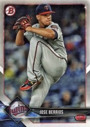 2018 Bowman Base Set Jose Berrios #39 card