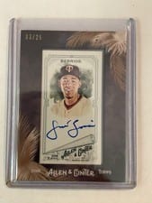 2018 Topps Allen & Ginter Framed Mini Autographs Jose Berrios #MA-JI card