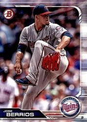 2019 Bowman Base Set Jose Berrios #37 card