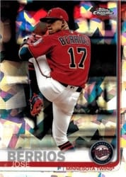 2019 Topps Chrome Sapphire Edition Base Set Jose Berrios #302 card
