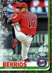 2019 Topps Holiday Base Set Jose Berrios #HW133 card