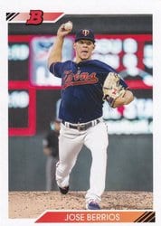 2020 Bowman Heritage Base Set Jose Berrios #32 card