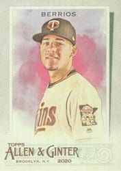2020 Topps Allen & Ginter Base Set Jose Berrios #147 card