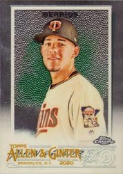 2020 Topps Allen & Ginter Chrome Base Set Jose Berrios #147 card
