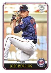 2020 Topps Big League Base Set Jose Berrios #161 card
