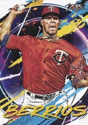 2020 Topps Fire Base Set Jose Berrios #55 card
