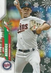 2020 Topps Holiday Base Set Jose Berrios #HW199 card