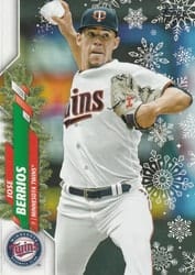 2020 Topps Holiday Base Set Jose Berrios #HW199b card