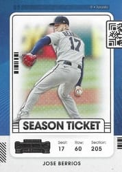 2021 Panini Contenders Base Set Jose Berrios #16 card