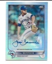 2022 Topps Chrome Update Autograph Jose Berrios #AC-JBE card