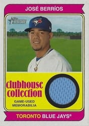 2023 Topps Heritage Clubhouse Collection Relics Jose Berrios #CCR-JB card