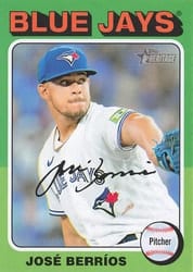 2024 Topps Heritage Mini Base Set José Berríos #468 card