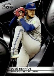 2025 Topps Chrome Black Base Set José Berríos #82 card
