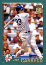 2001 Topps Base Set Jose Canseco #61 card