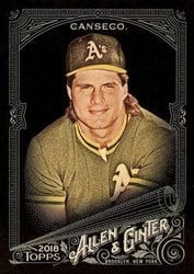 2018 Topps Allen & Ginter X Base Set Jose Canseco #271 card