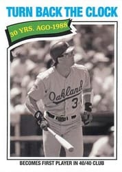 2018 Topps Archives Base Set Jose Canseco #316 card