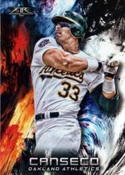 2018 Topps Fire Base Set Jose Canseco #177 card